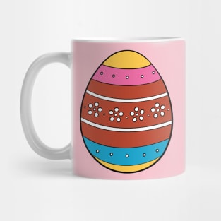 Dotted Flowers Easter Egg Mug